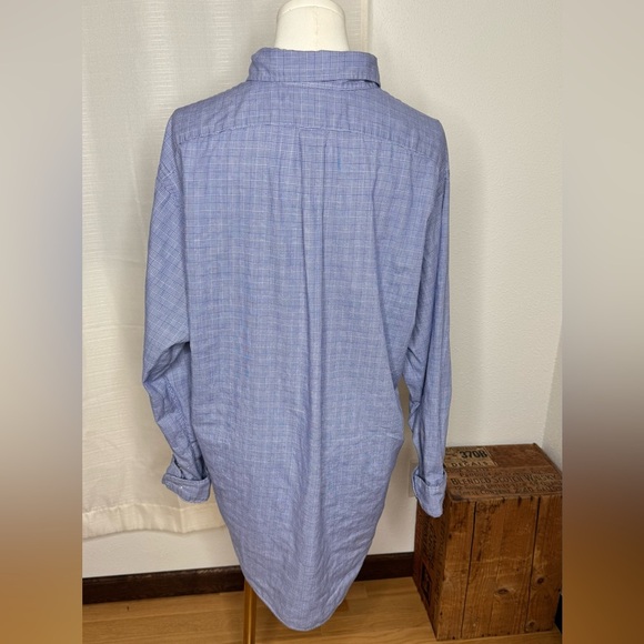 Ralph Lauren Yarmouth Blue Plaid Button Down Shirt - Picture 4 of 9